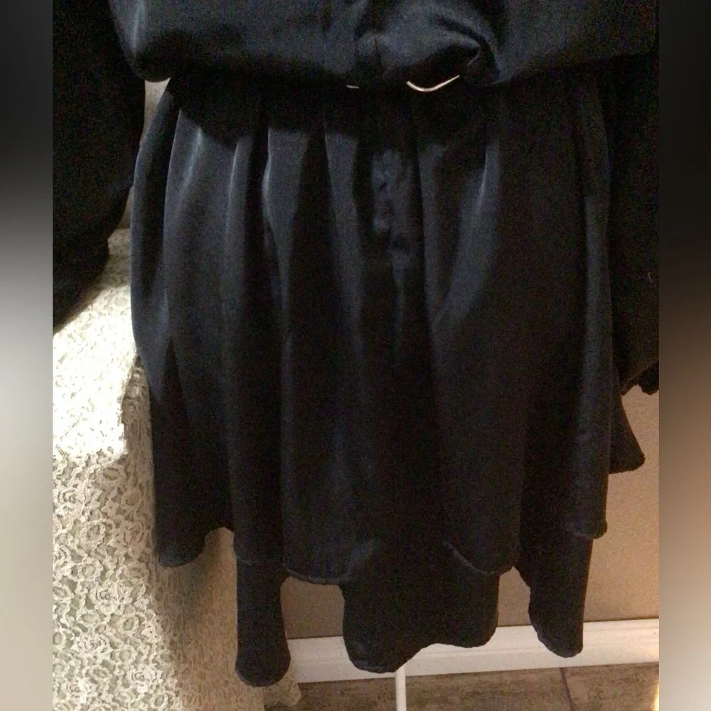 CITY CHIC BLACK RUFFLE MINI DRESS - Picture 6 of 14